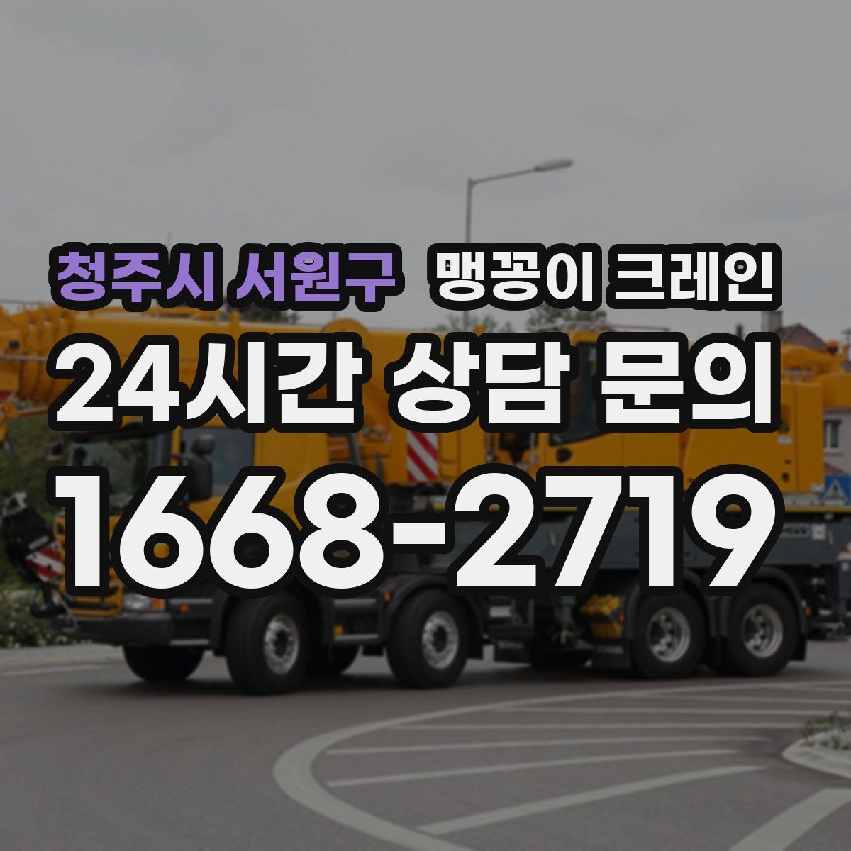 청주시 서원구 맹꽁이 크레인
