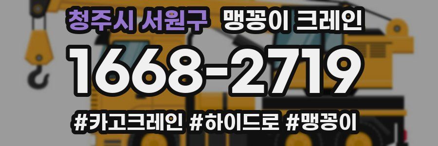 청주시 서원구 맹꽁이 크레인