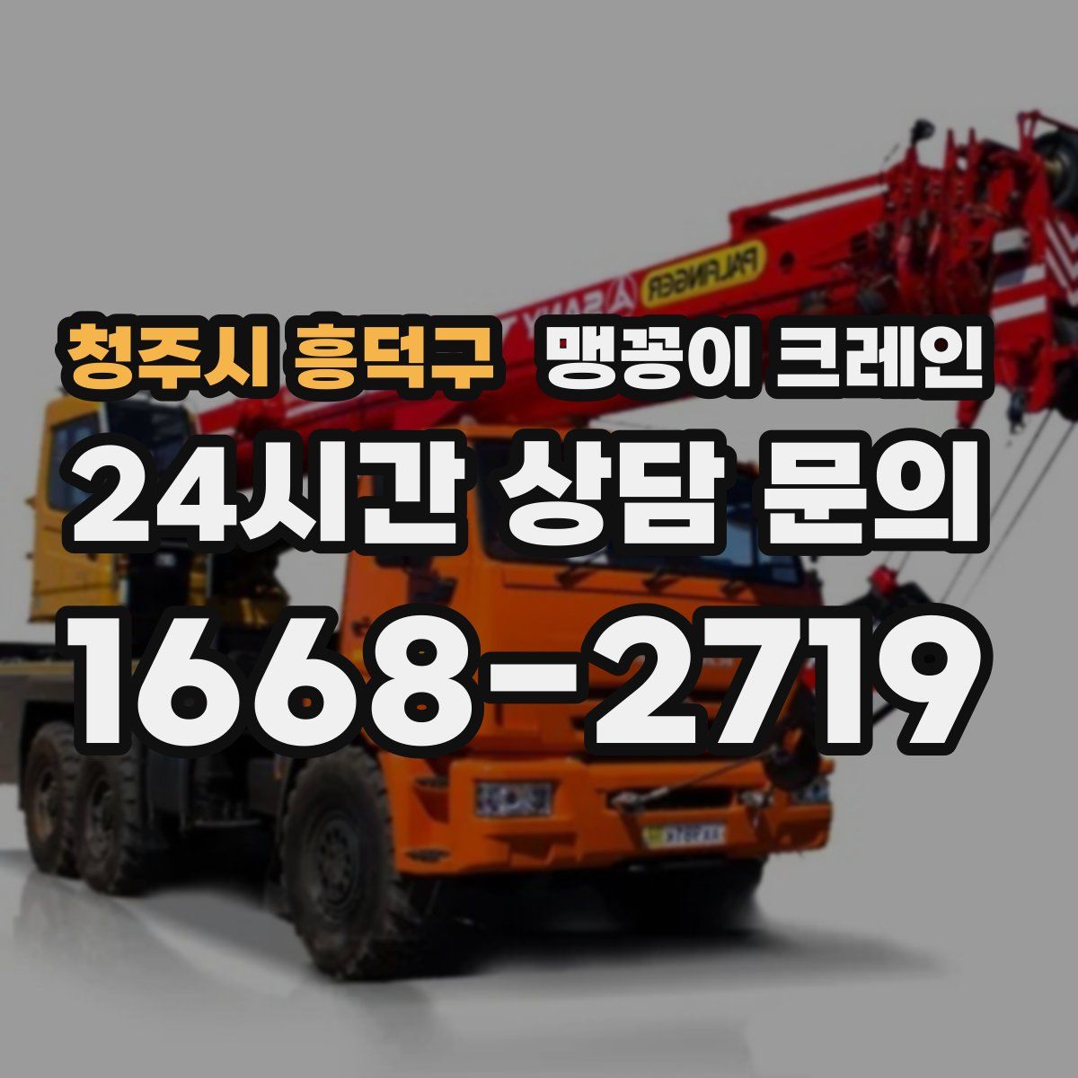 청주시 흥덕구 맹꽁이 크레인