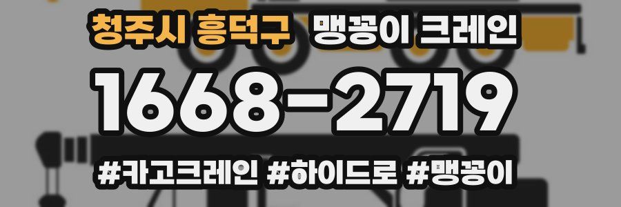 청주시 흥덕구 맹꽁이 크레인