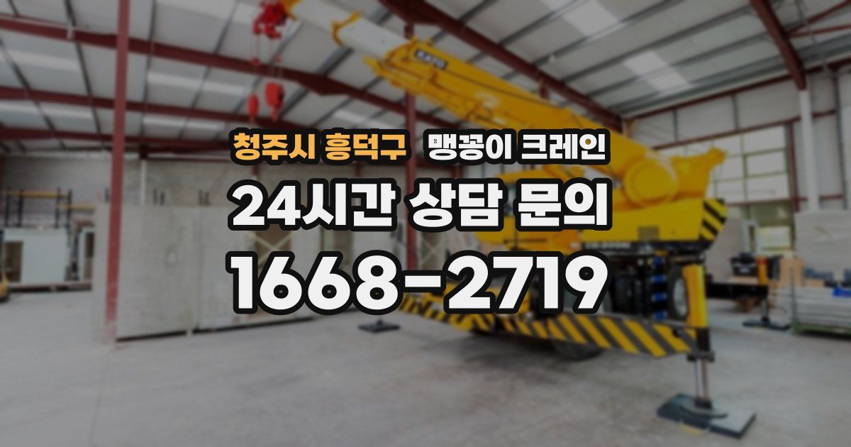 청주시 흥덕구 맹꽁이 크레인