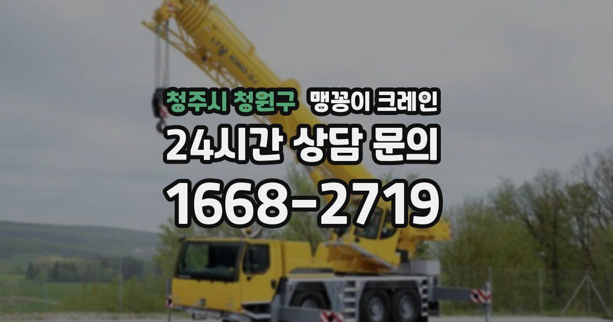 청주시 청원구 맹꽁이 크레인