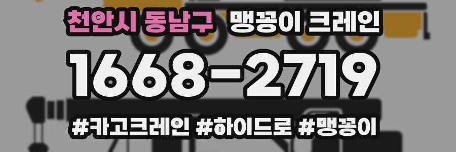 천안시 동남구 맹꽁이 크레인