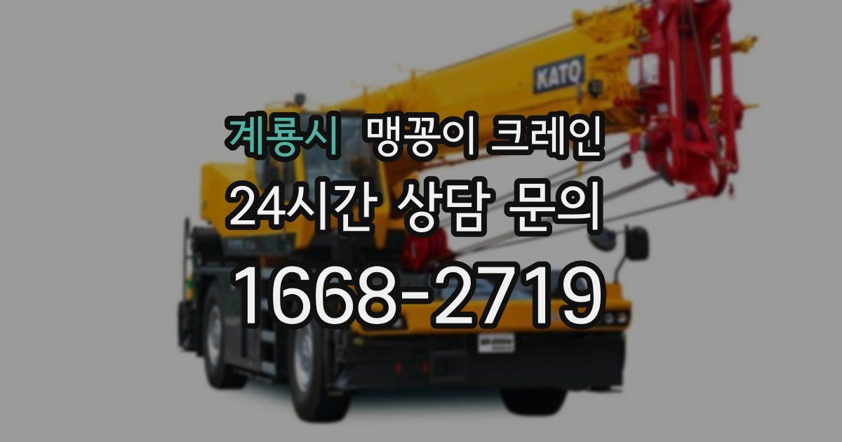 계룡시 맹꽁이 크레인