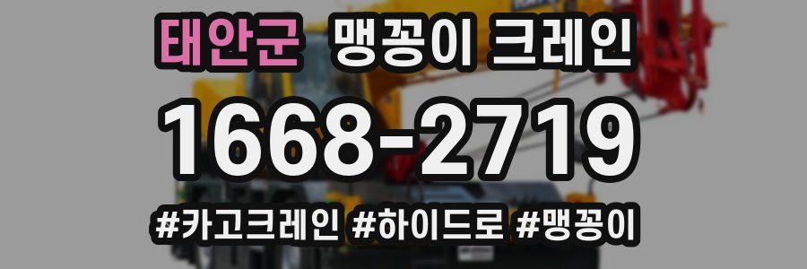 태안군 맹꽁이 크레인