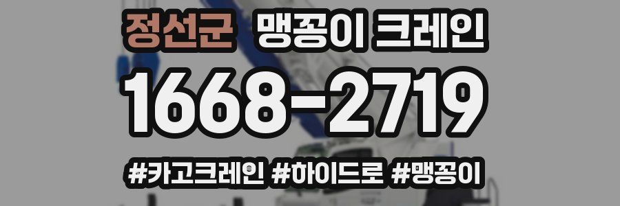 정선군 맹꽁이 크레인