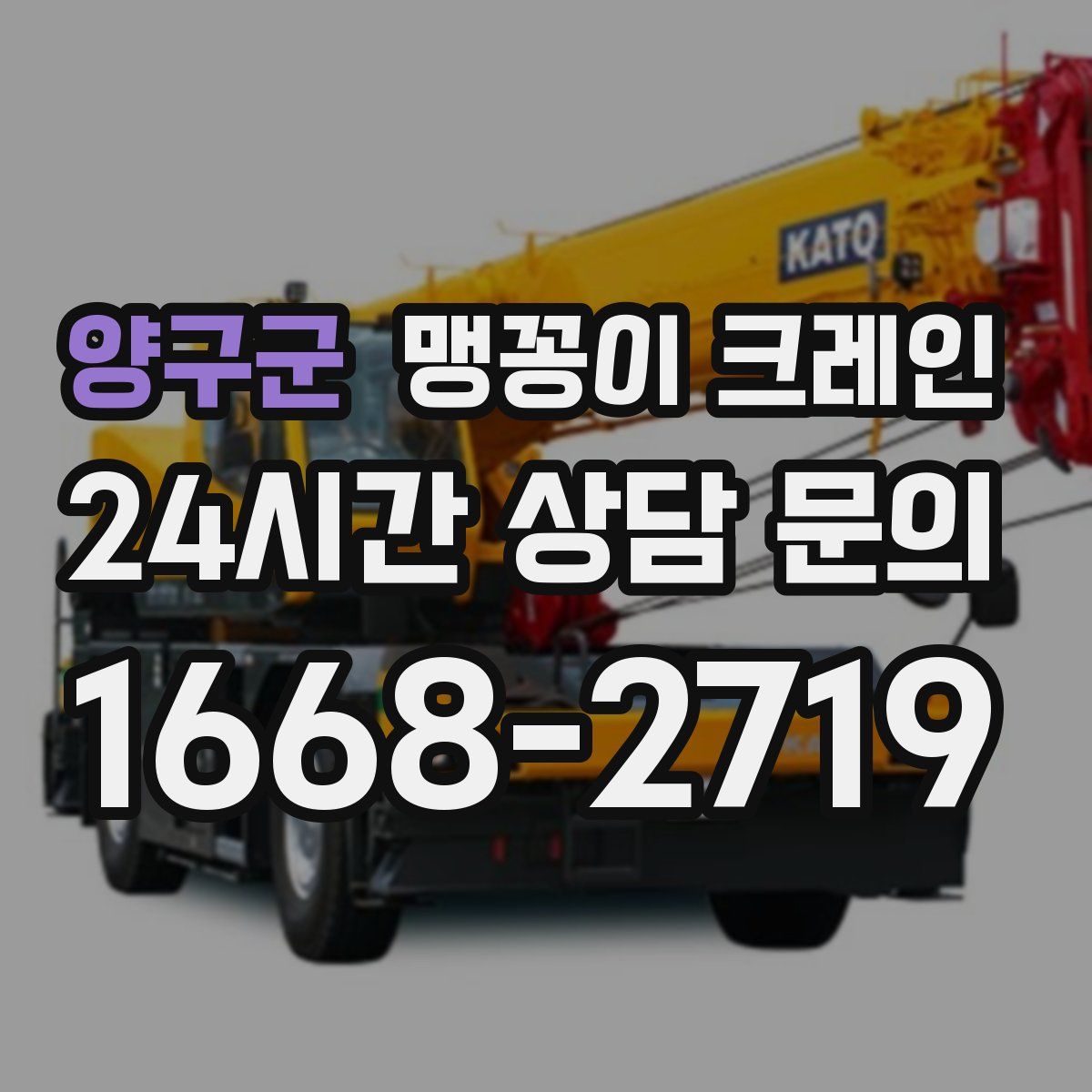 양구군 맹꽁이 크레인