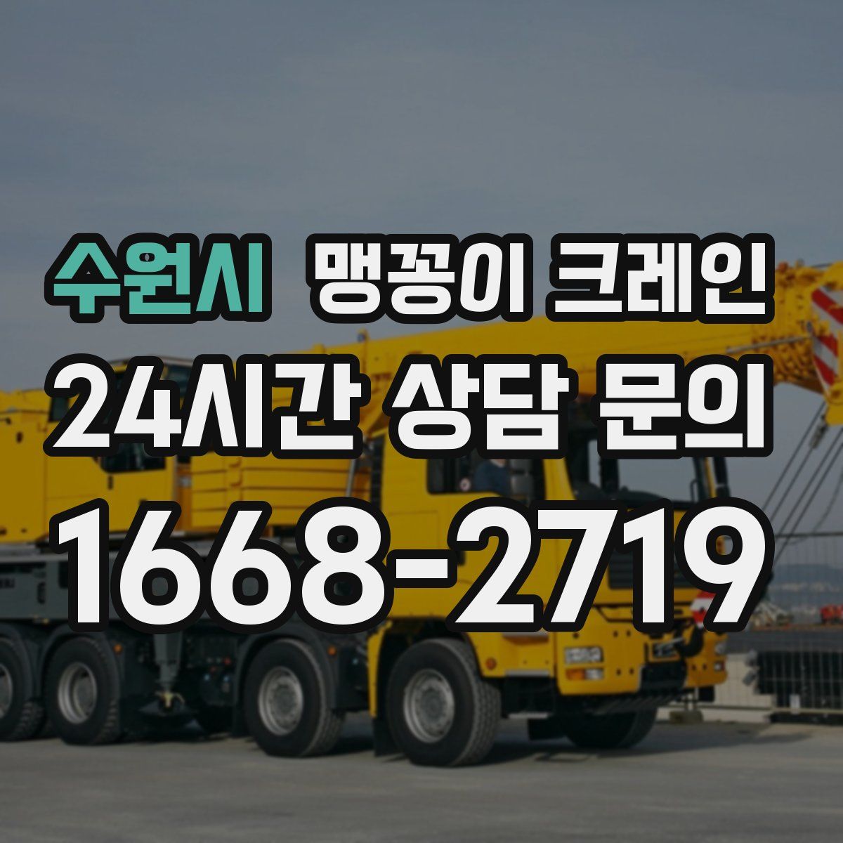 수원시 맹꽁이 크레인