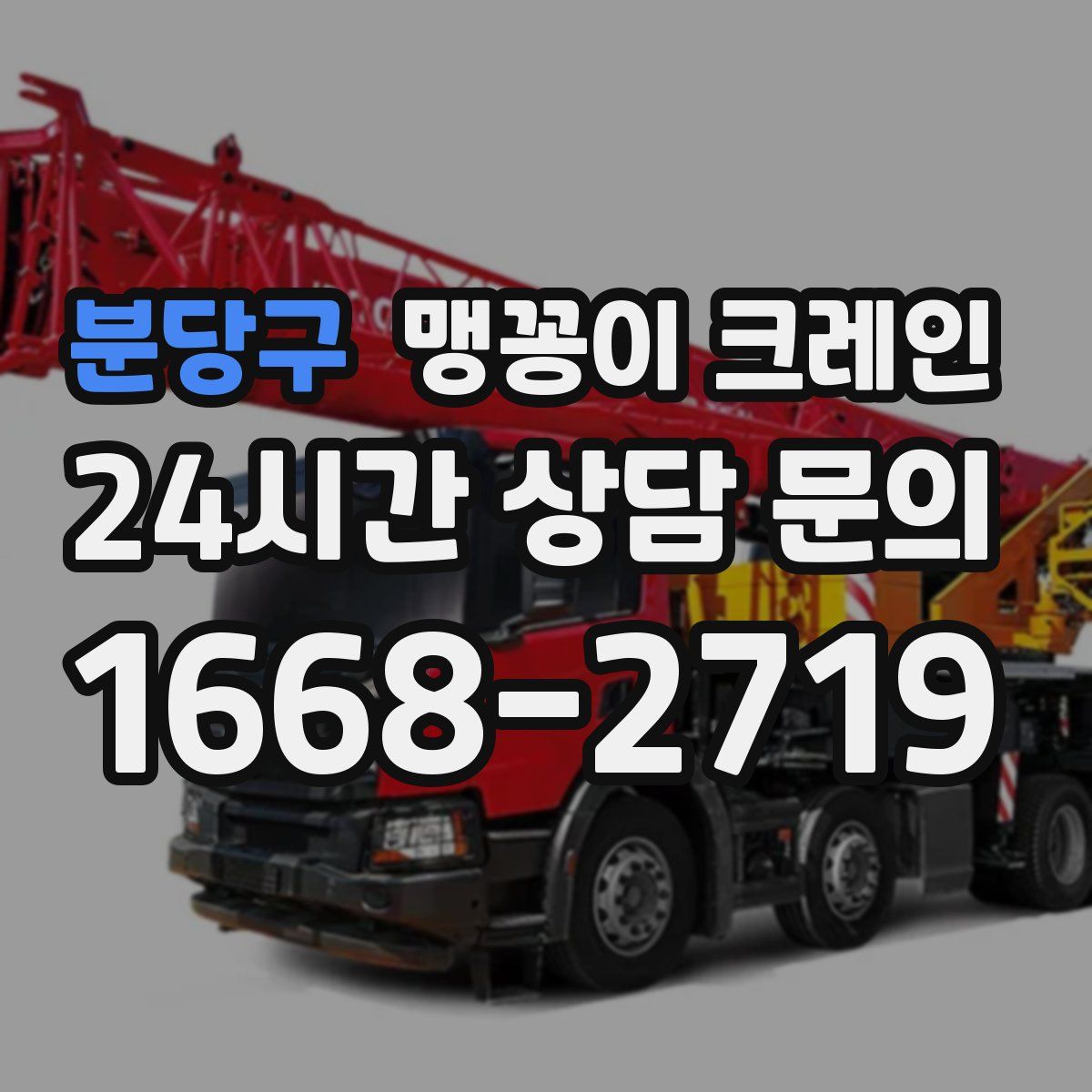 분당구 맹꽁이 크레인