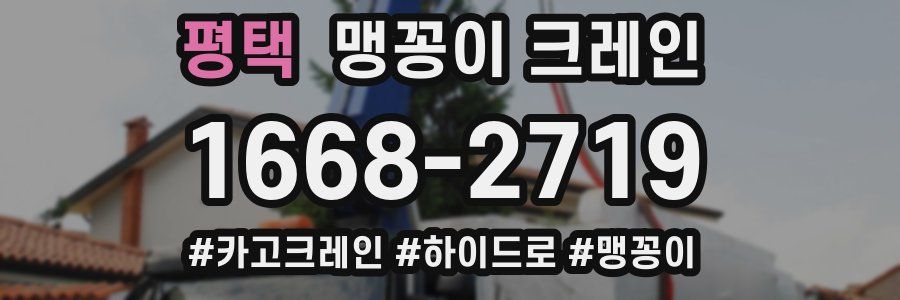 평택 맹꽁이 크레인