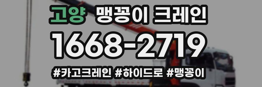 고양 맹꽁이 크레인