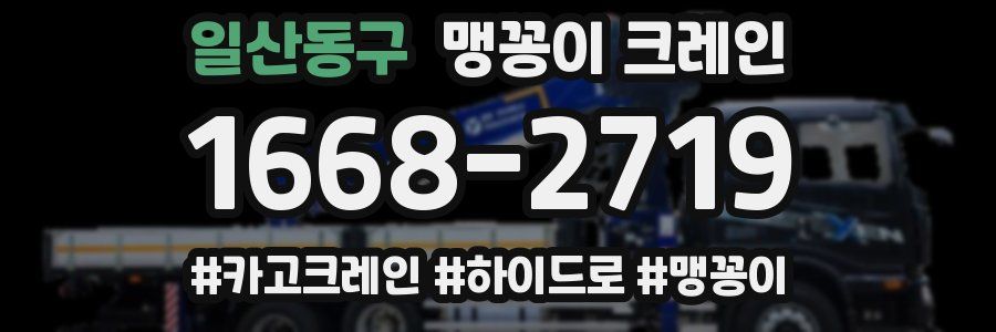 일산동구 맹꽁이 크레인