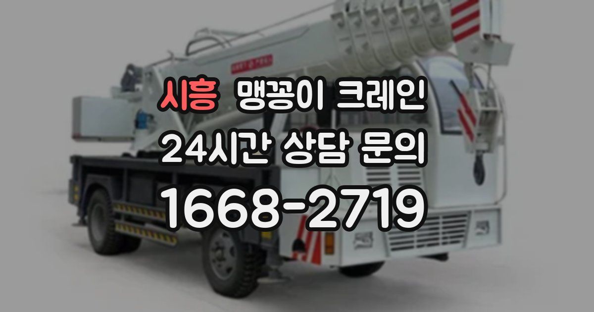 시흥 맹꽁이 크레인