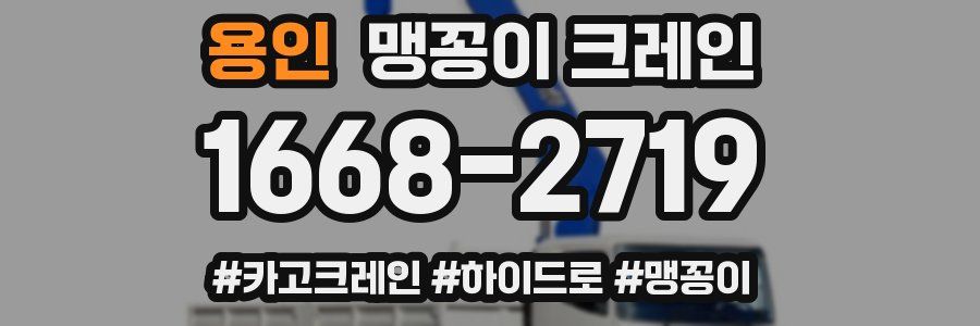 용인 맹꽁이 크레인