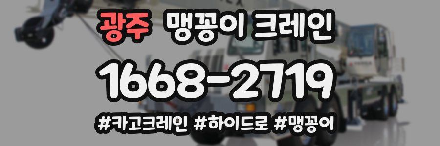 광주 맹꽁이 크레인