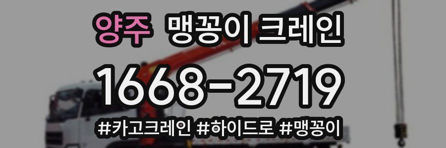 양주 맹꽁이 크레인