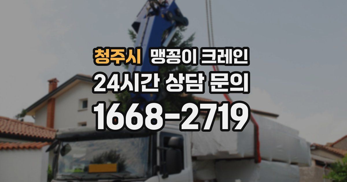 청주시 맹꽁이 크레인