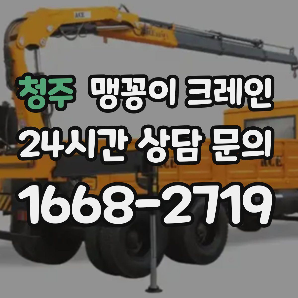 청주 맹꽁이 크레인