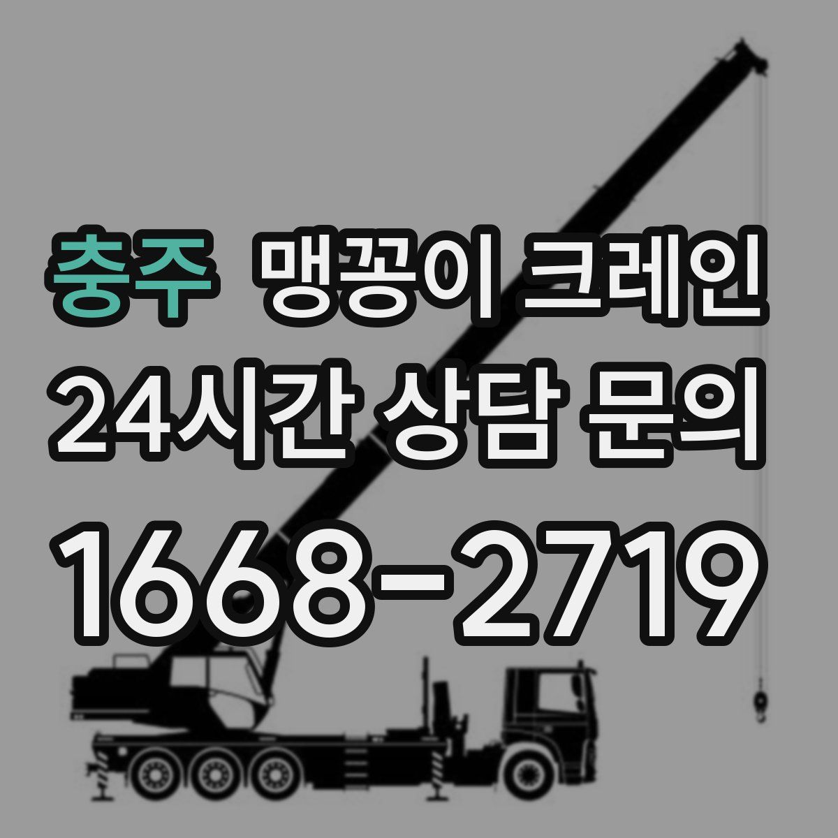 충주 맹꽁이 크레인