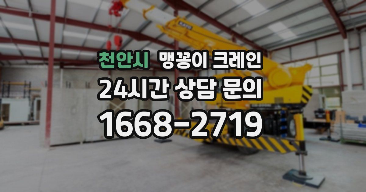 천안시 맹꽁이 크레인
