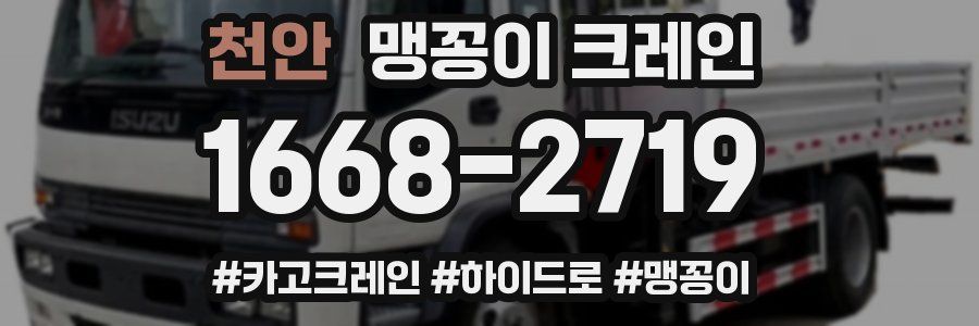 천안 맹꽁이 크레인