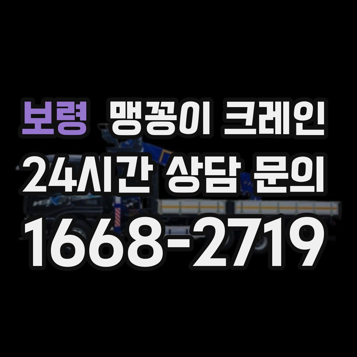 보령 맹꽁이 크레인