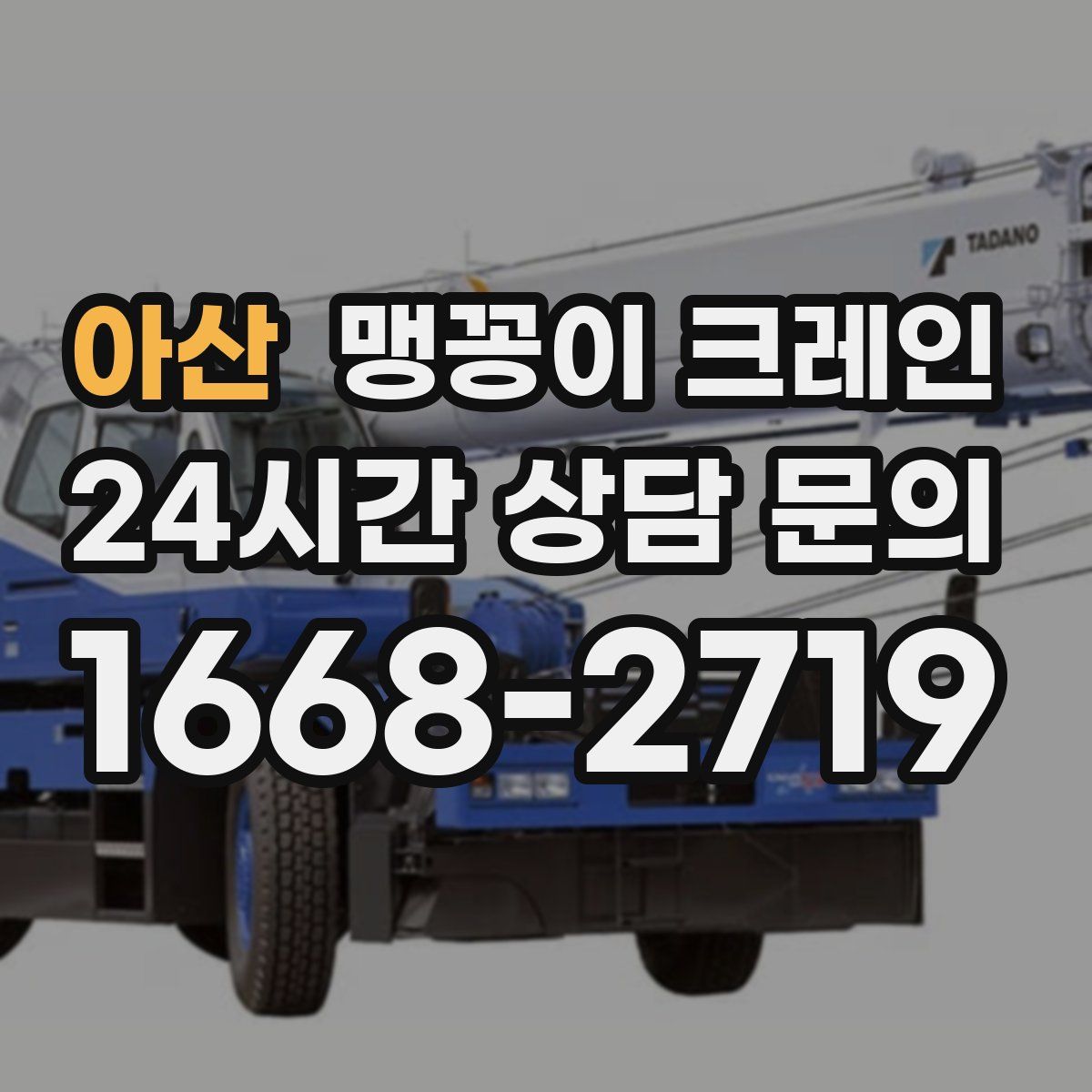 아산 맹꽁이 크레인