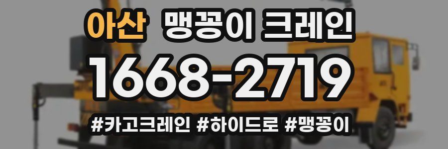 아산 맹꽁이 크레인