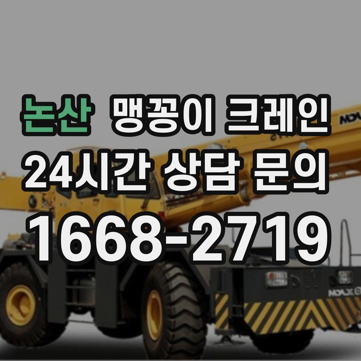 논산 맹꽁이 크레인