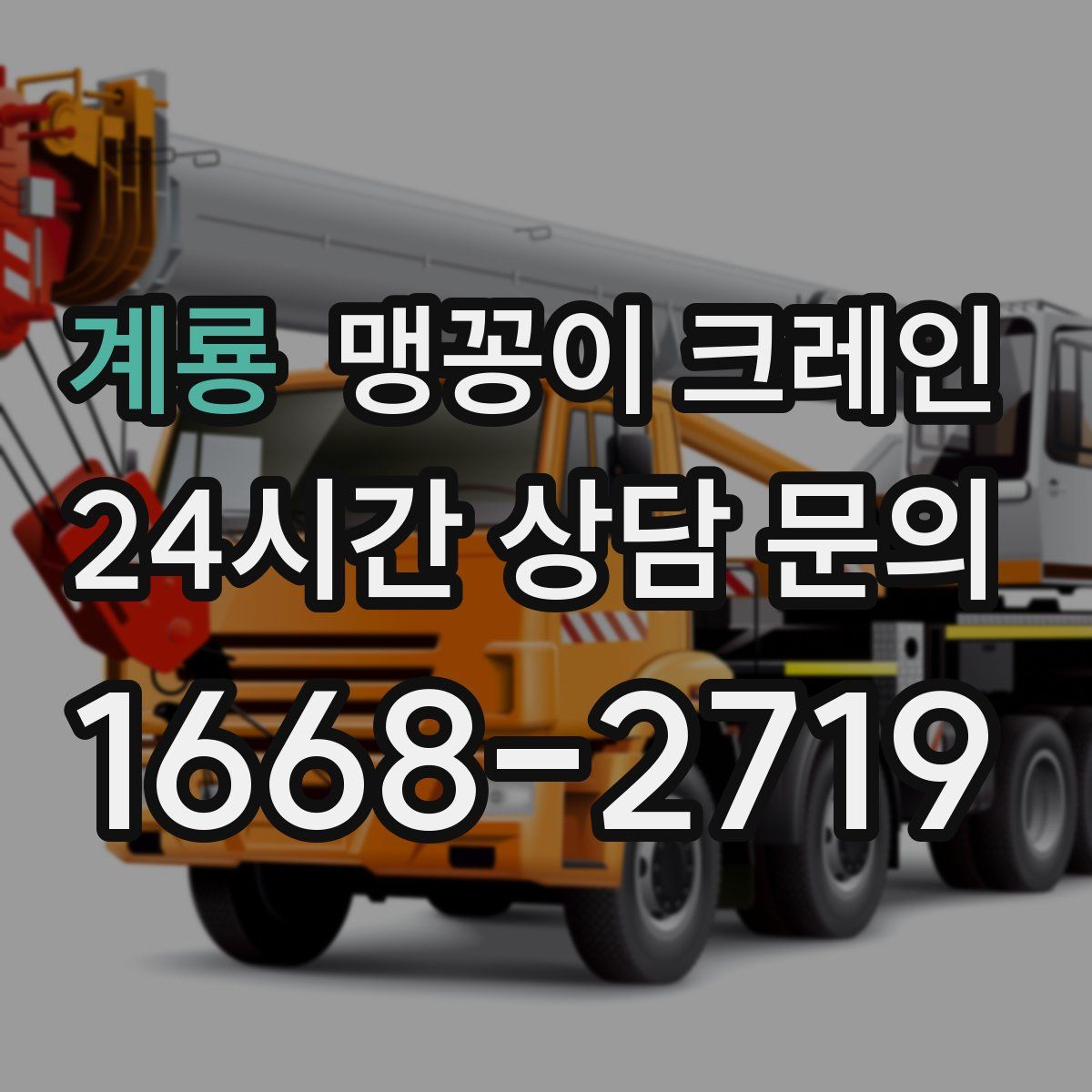 계룡 맹꽁이 크레인