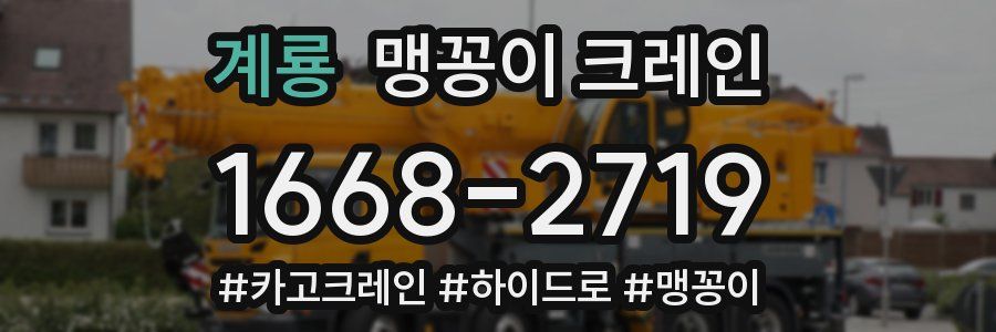 계룡 맹꽁이 크레인