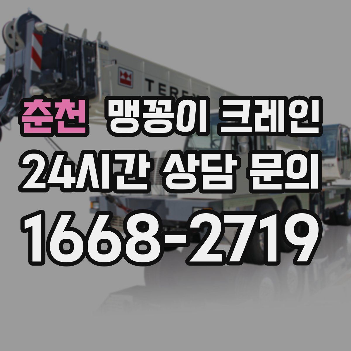 춘천 맹꽁이 크레인