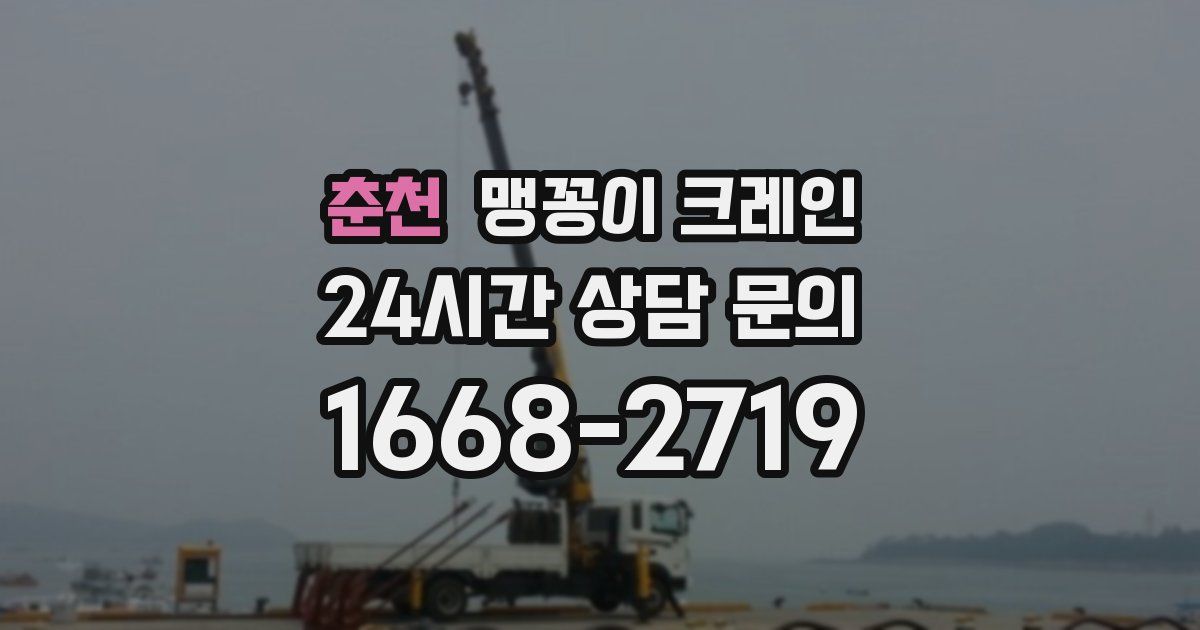 춘천 맹꽁이 크레인