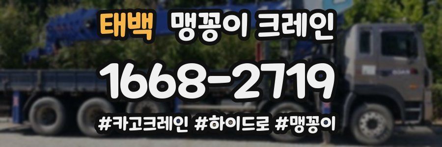 태백 맹꽁이 크레인