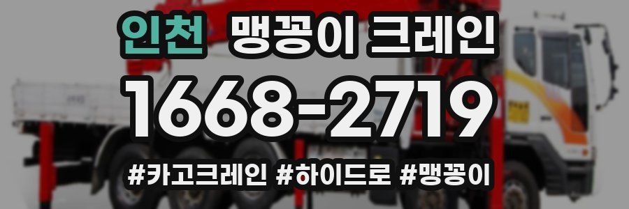 인천 맹꽁이 크레인