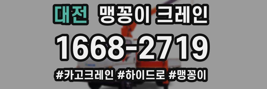 대전 맹꽁이 크레인