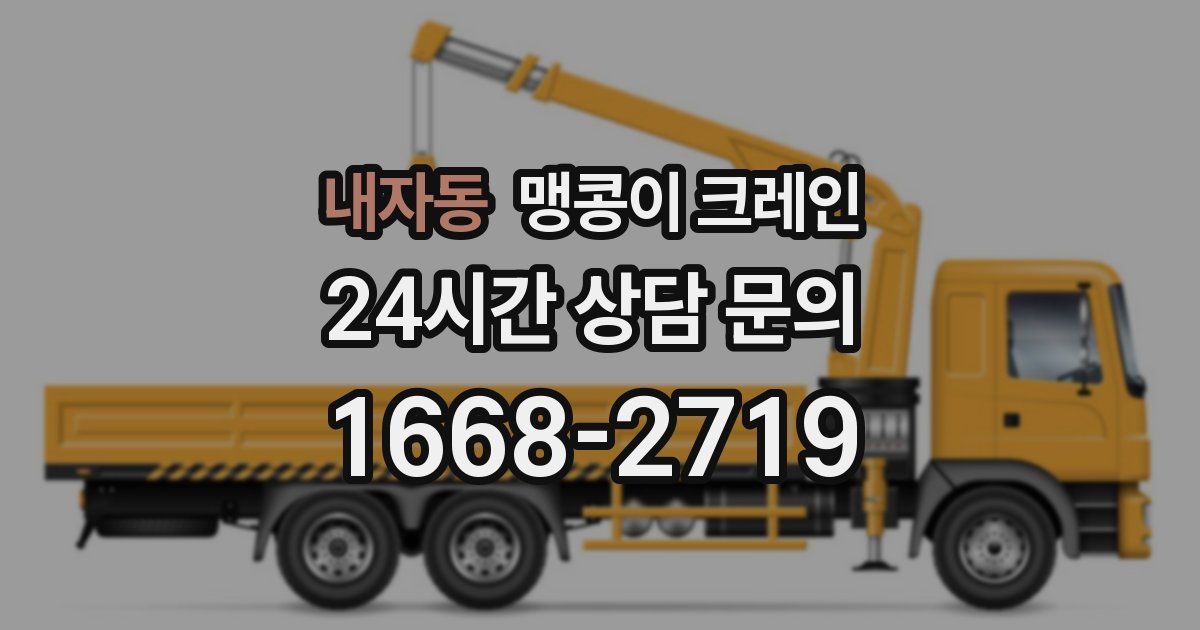 내자동 맹콩이 크레인