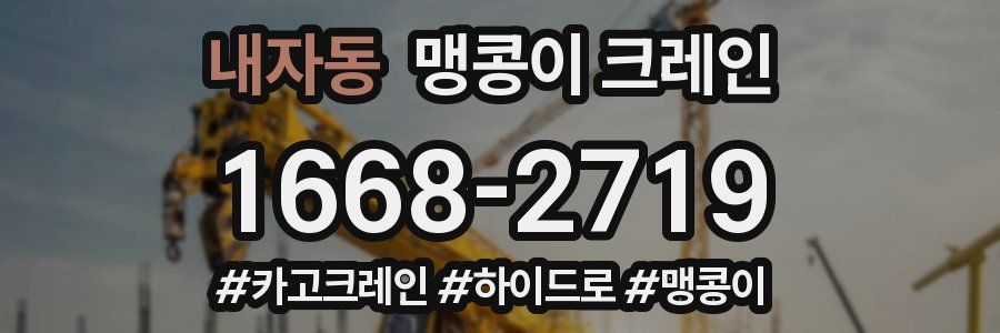 내자동 맹콩이 크레인