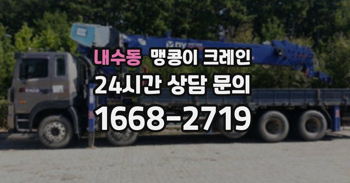 내수동 맹콩이 크레인