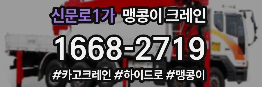 신문로1가 맹콩이 크레인