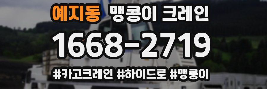 예지동 맹콩이 크레인