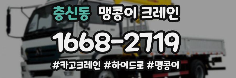 충신동 맹콩이 크레인