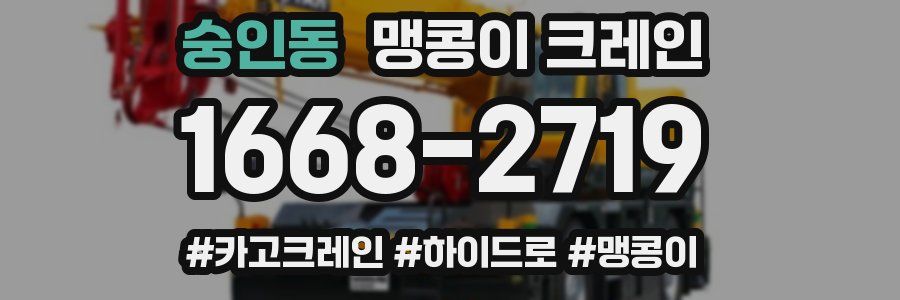 숭인동 맹콩이 크레인