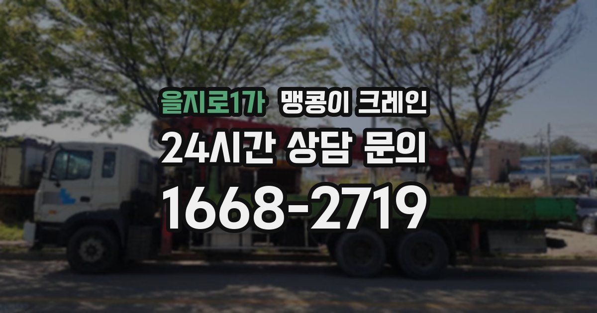 을지로1가 맹콩이 크레인