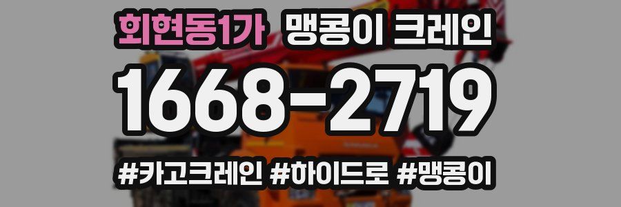 회현동1가 맹콩이 크레인