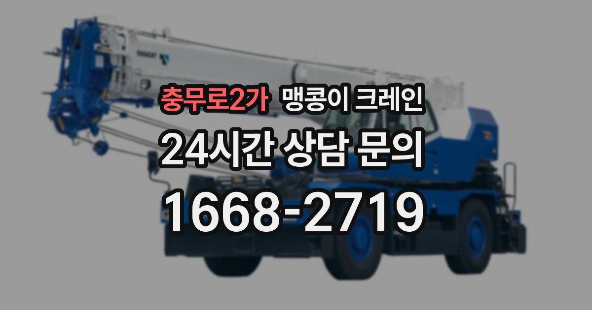 충무로2가 맹콩이 크레인