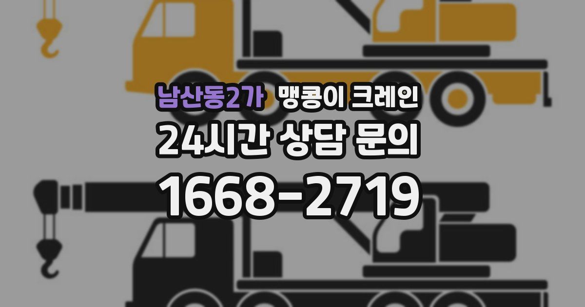 남산동2가 맹콩이 크레인