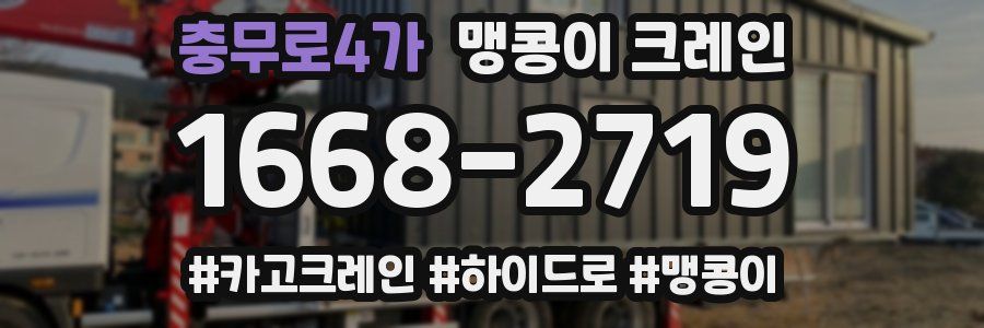 충무로4가 맹콩이 크레인