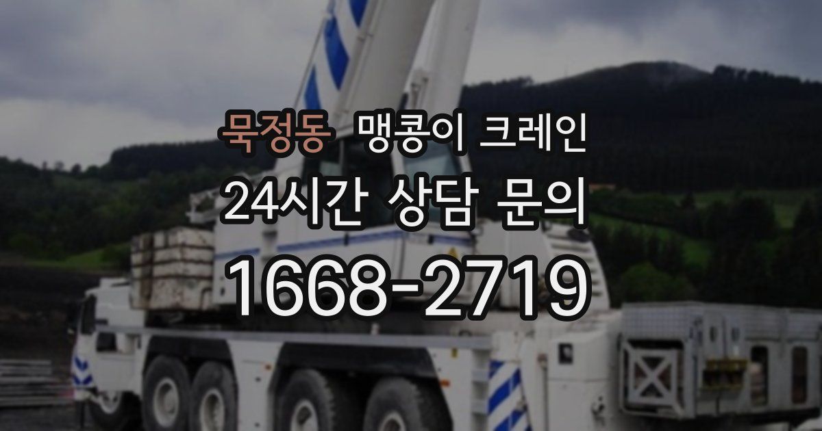 묵정동 맹콩이 크레인