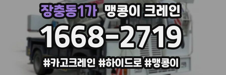 장충동1가 맹콩이 크레인